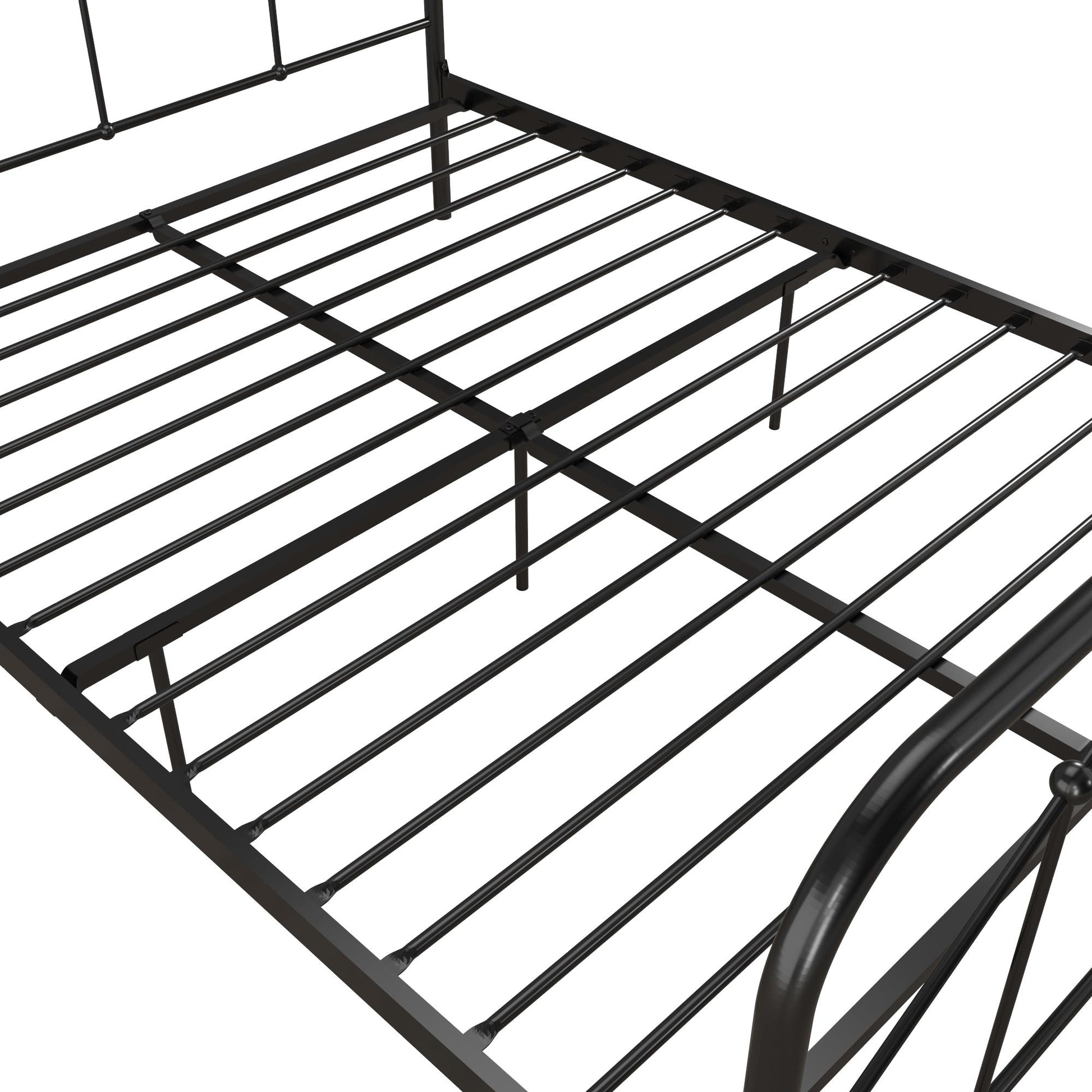 Francis Farmhouse Metal Bed - Black - Full