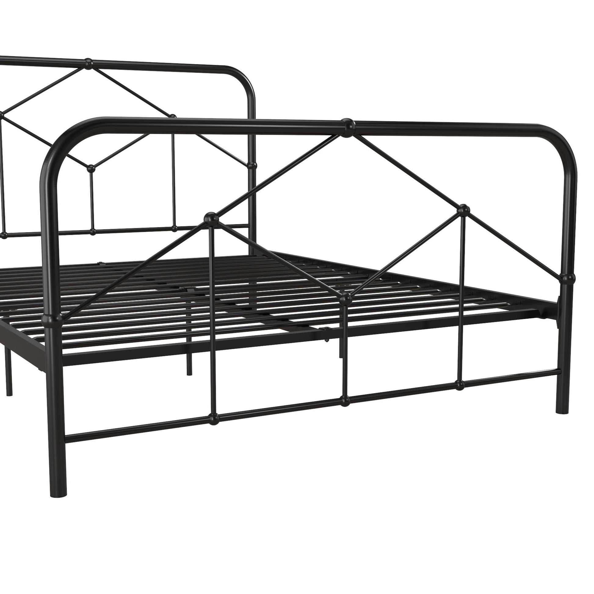 Francis Farmhouse Metal Bed - Black - Full