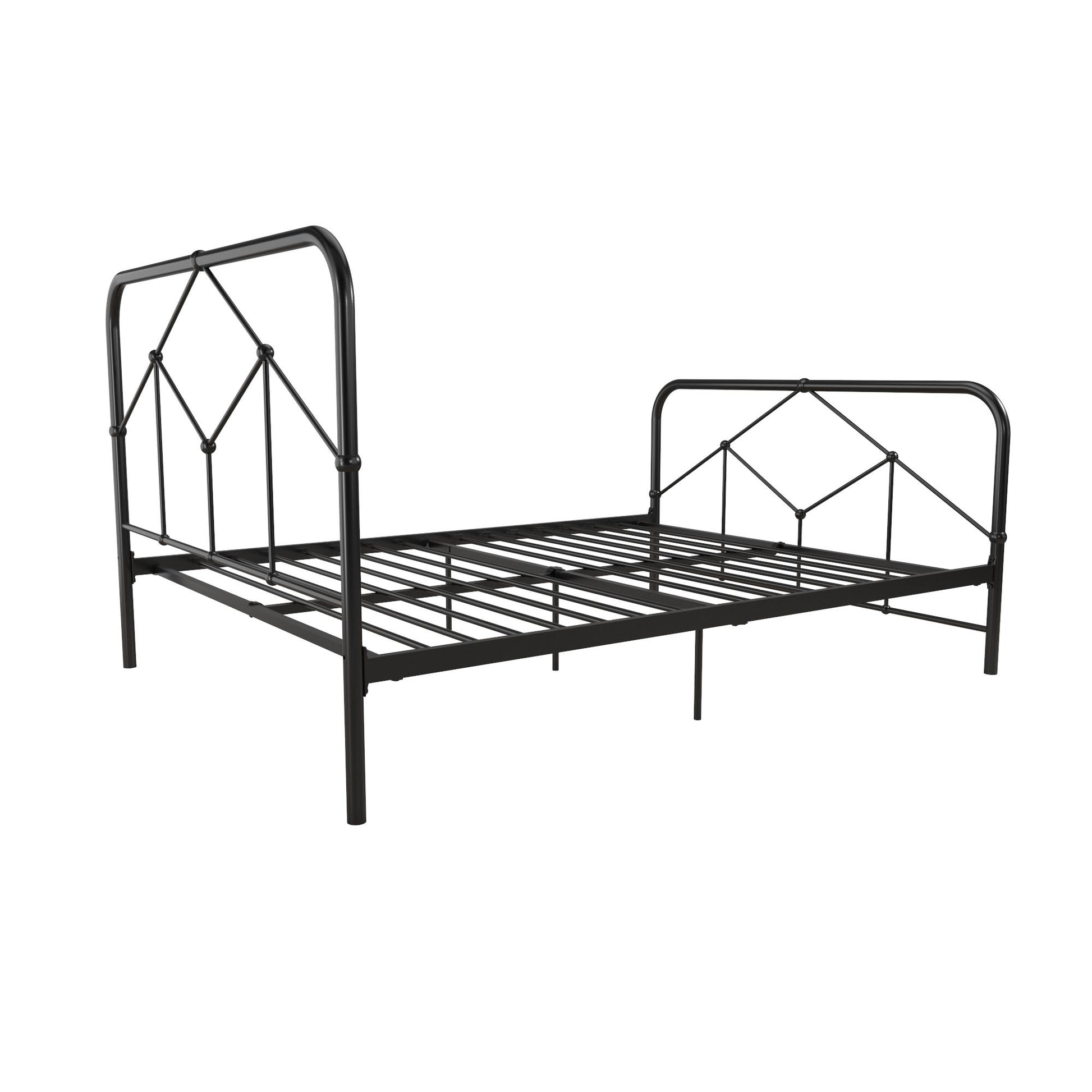 Francis Farmhouse Metal Bed - Black - Full