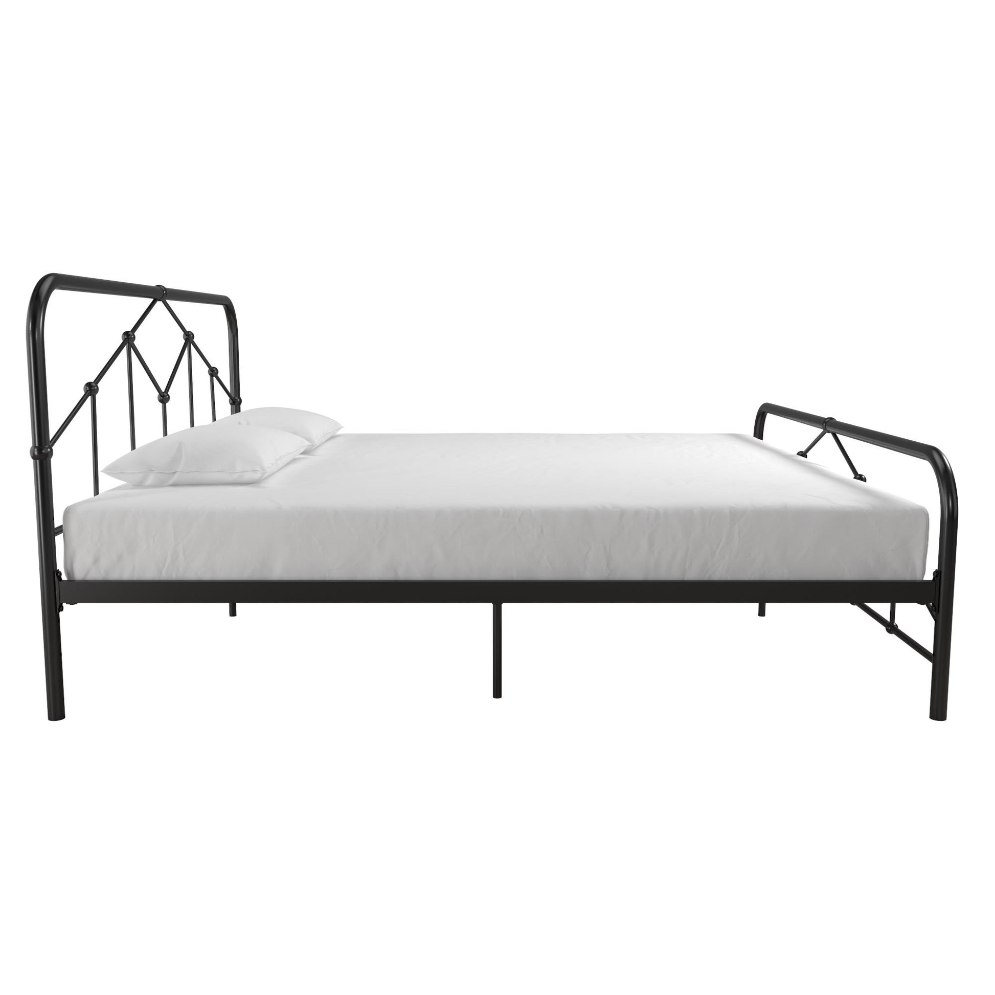 Francis Farmhouse Metal Bed - Black - King