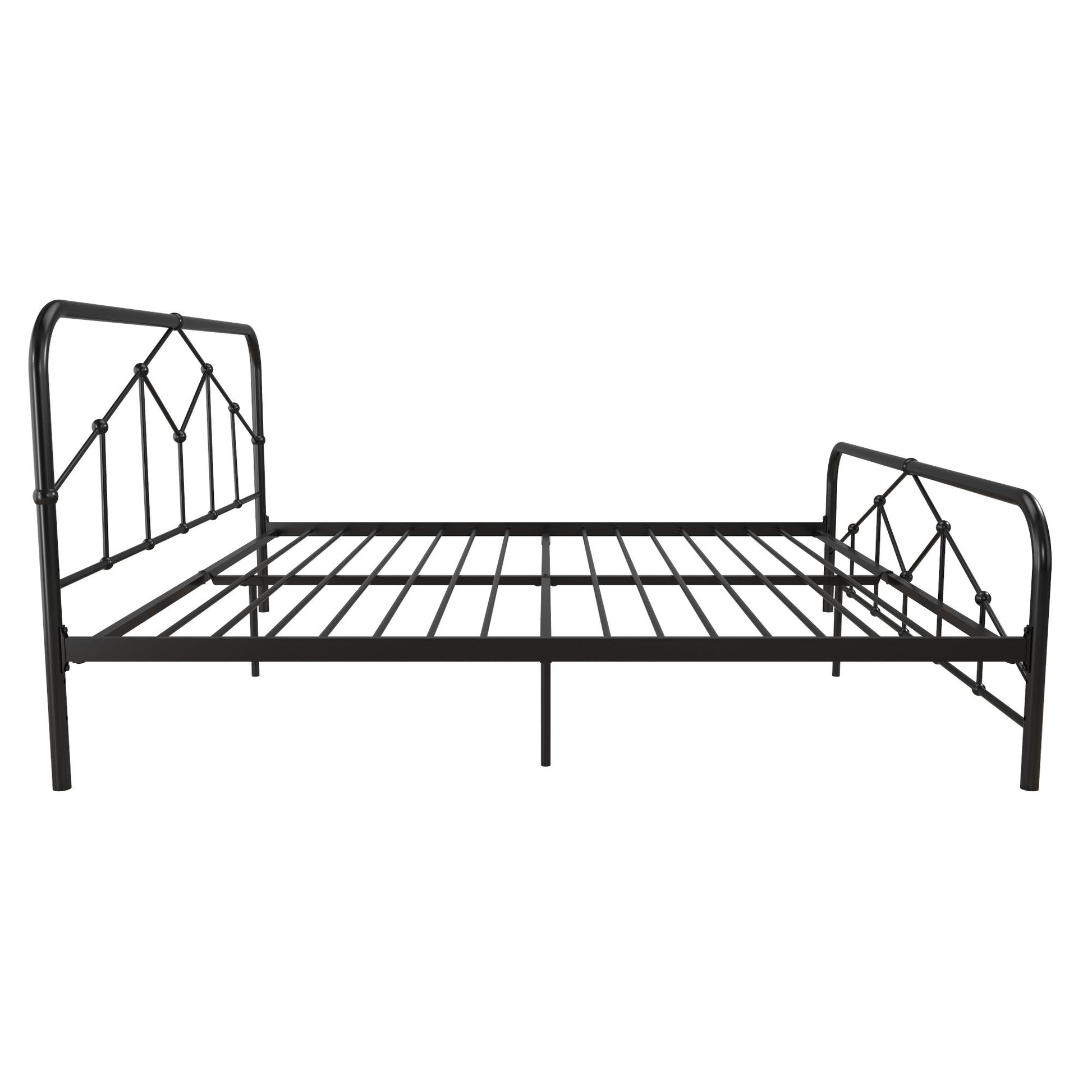 Francis Farmhouse Metal Bed - Black - King