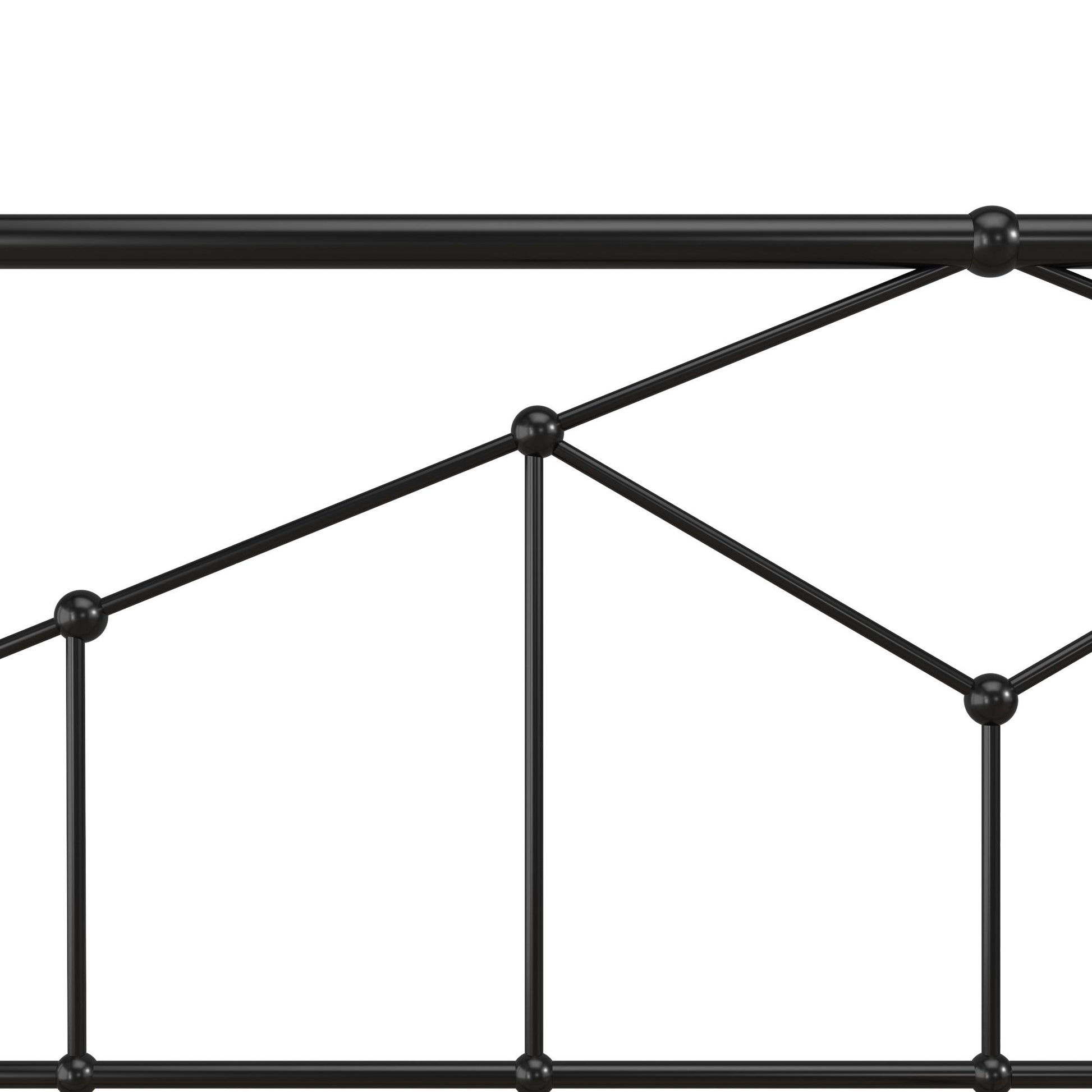 Francis Farmhouse Metal Bed - Black - King