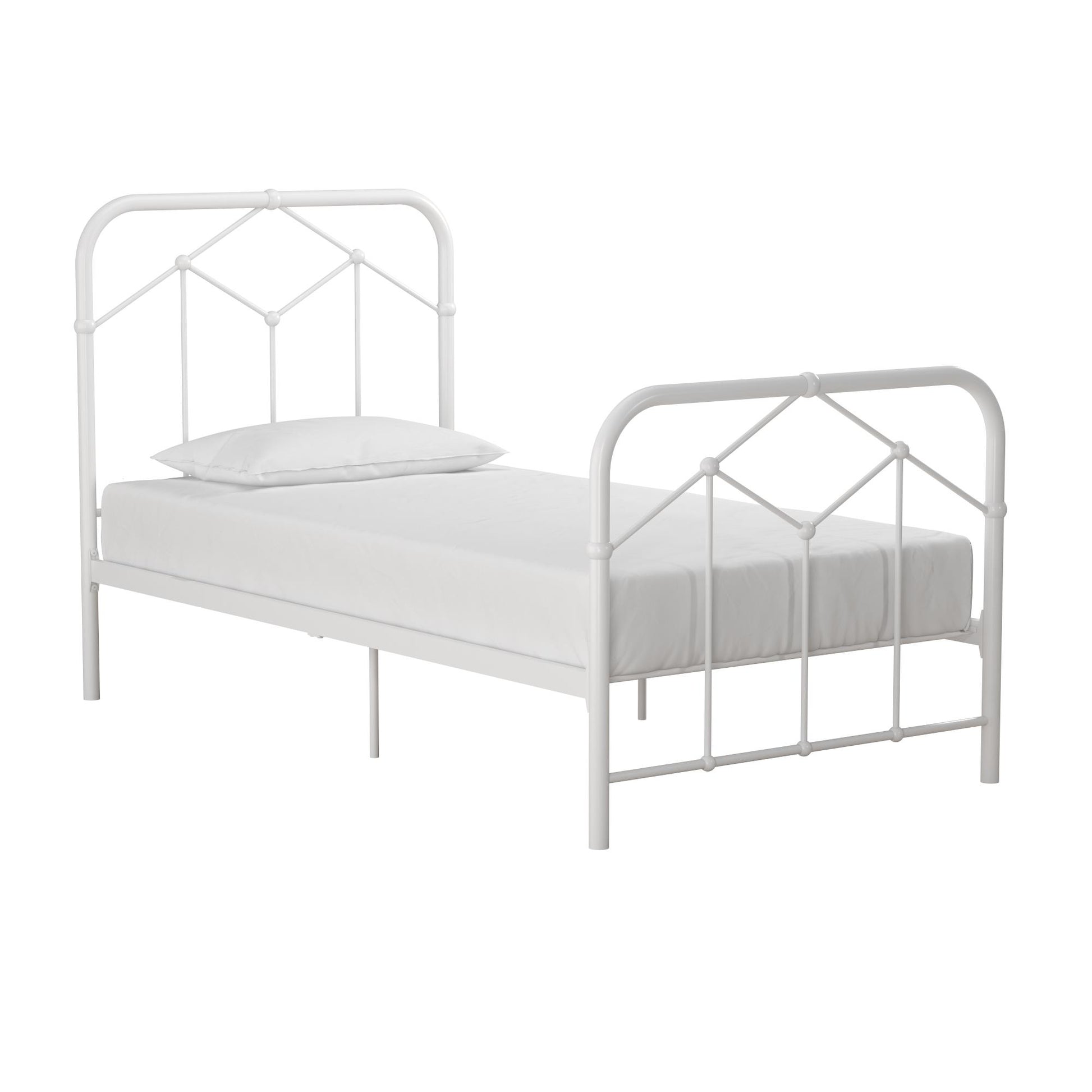 Francis Farmhouse Metal Bed - White - Twin