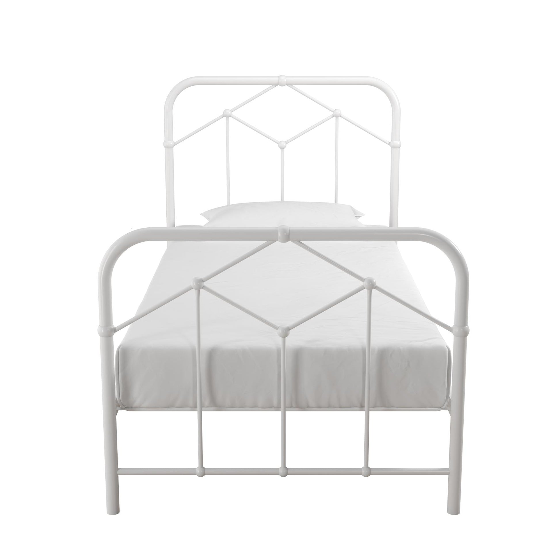 Francis Farmhouse Metal Bed - White - Twin
