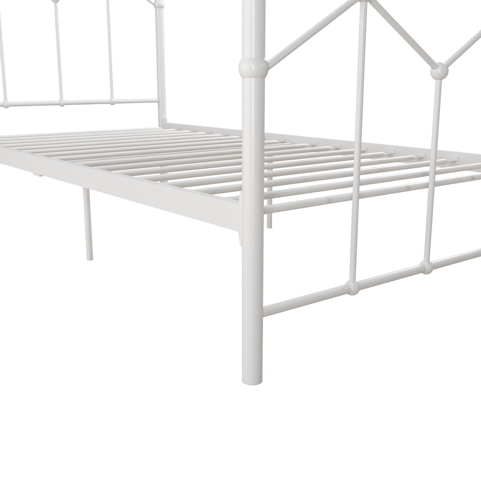Francis Farmhouse Metal Bed - White - Twin