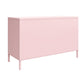 Cache 2 Door Metal Locker Accent Cabinet, Bashful Pink - Bashful