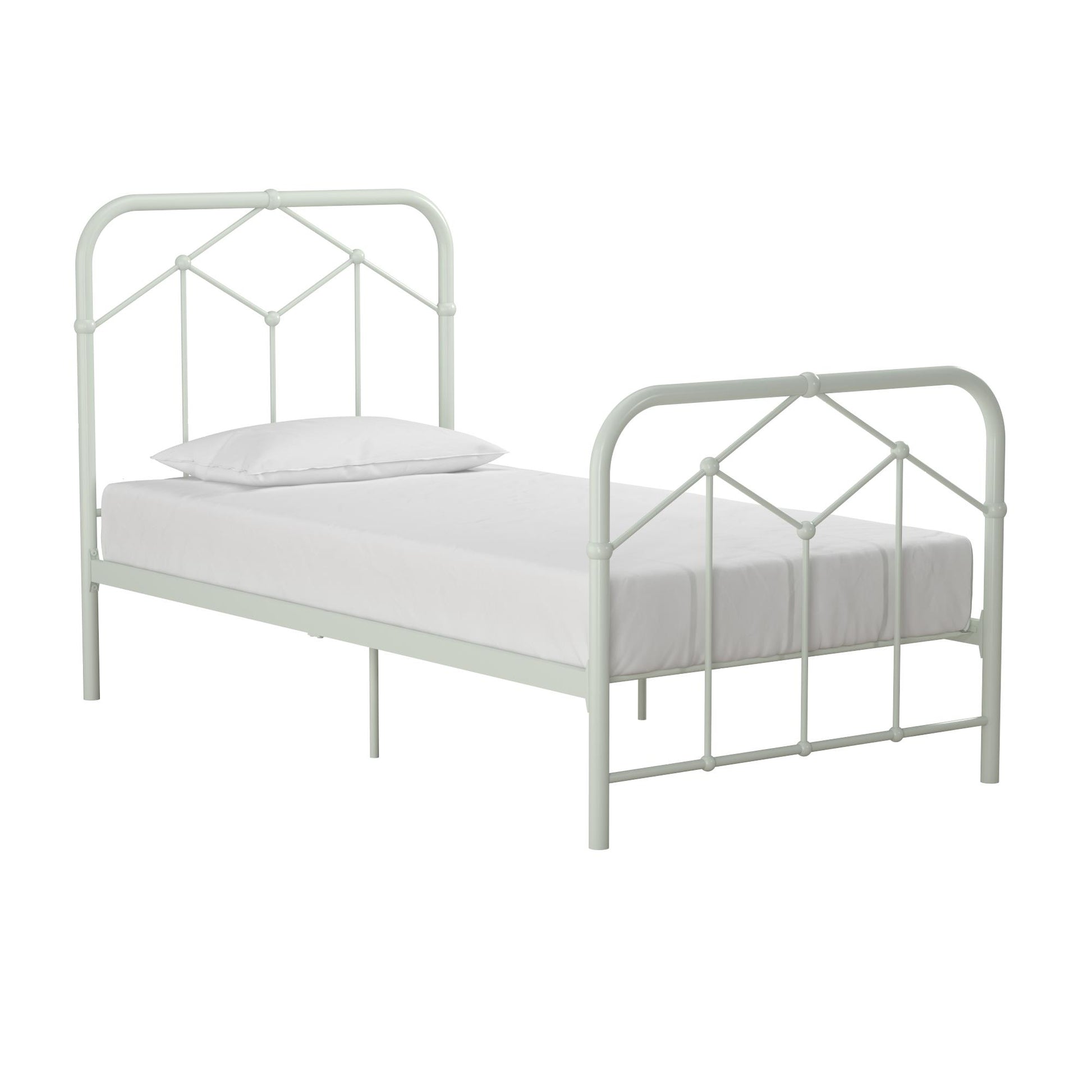 Francis Farmhouse Metal Bed - Green - Twin