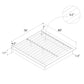 Alden Contemporary Upholstered Platform Bed with Slats - Black - King
