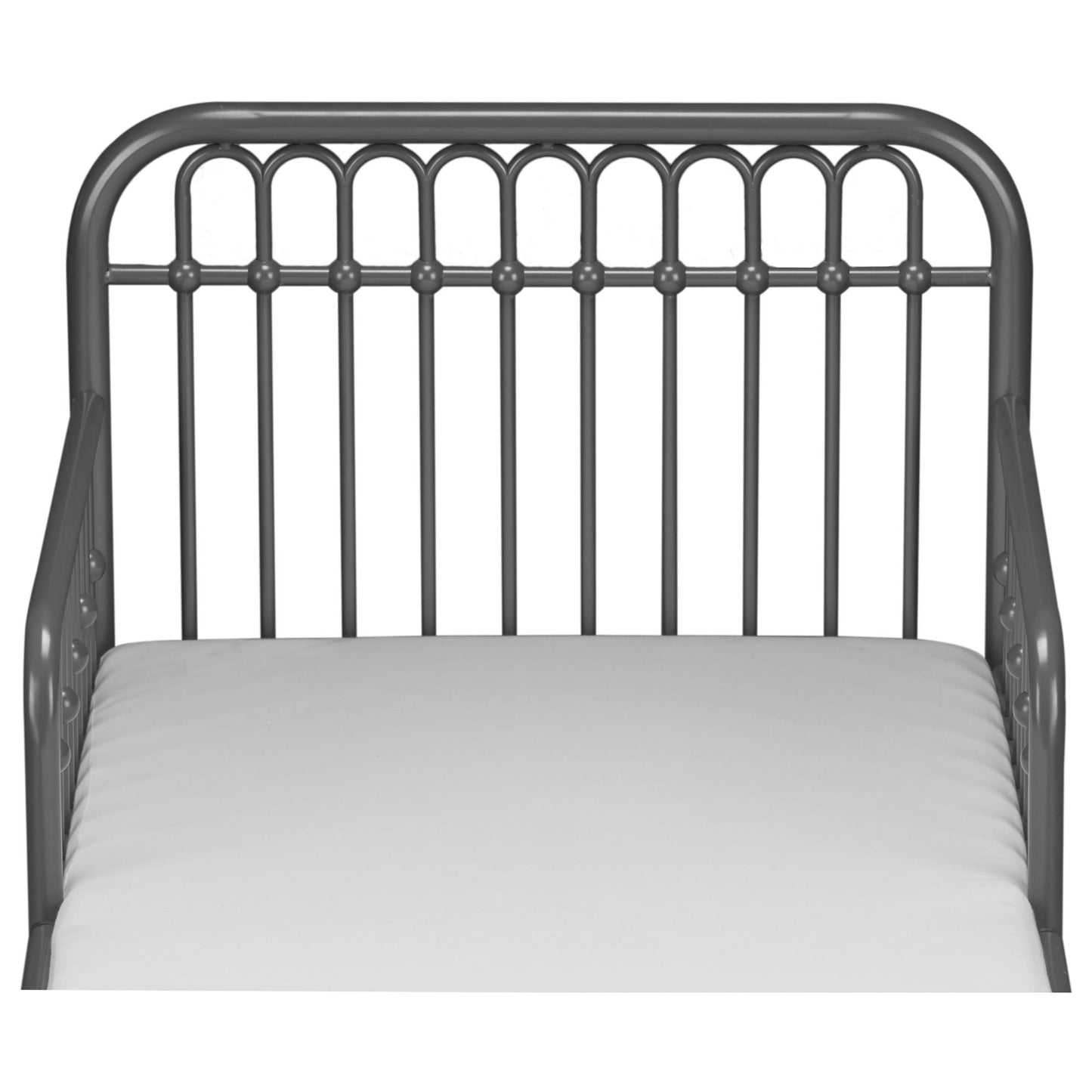 Monarch Hill Ivy Metal Toddler Bed with Classic Wrought-Iron Look - Graphite Grey