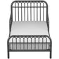 Monarch Hill Ivy Metal Toddler Bed with Classic Wrought-Iron Look - Graphite Grey