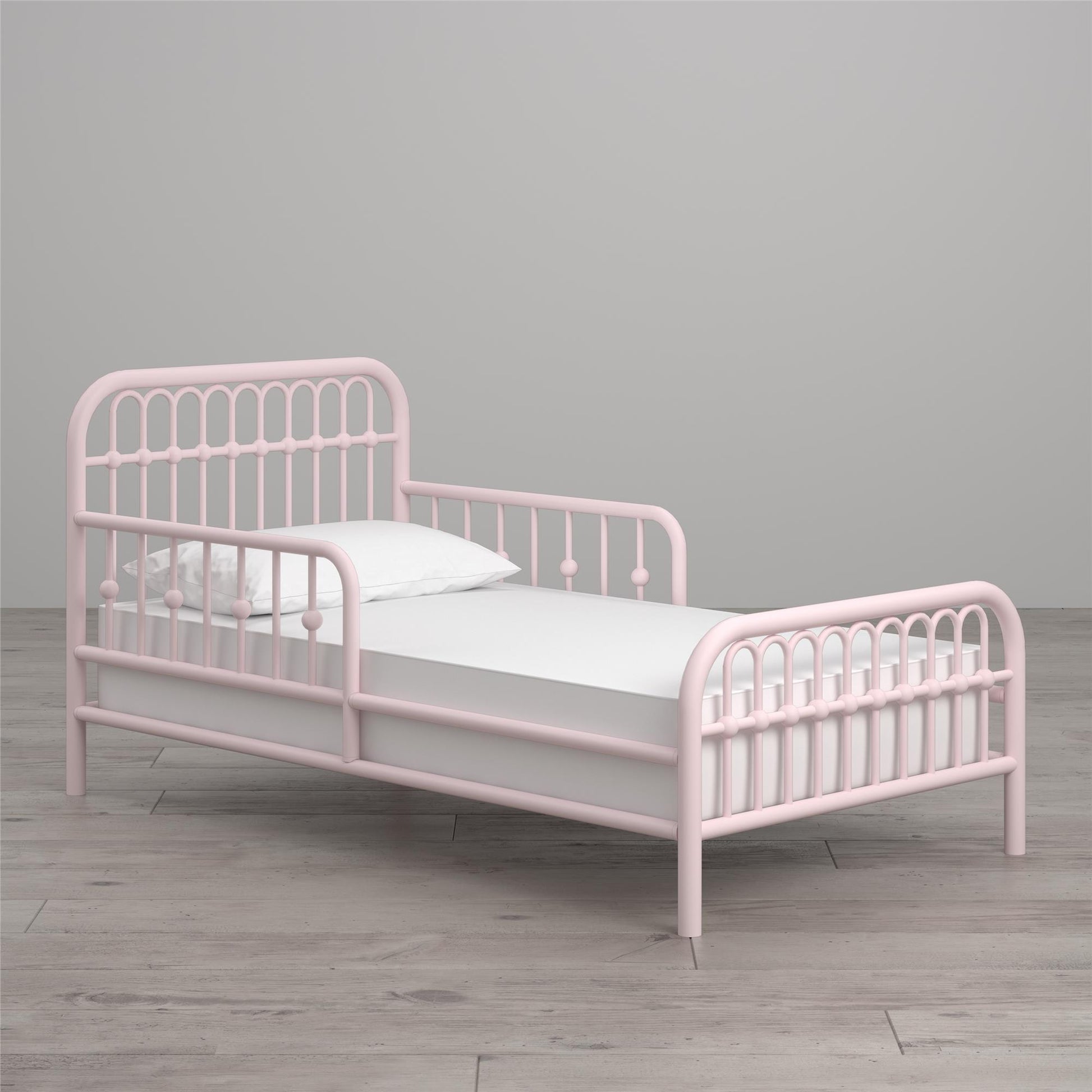 Monarch Hill Ivy Metal Toddler Bed with Classic Wrought-Iron Look - Graphite Grey