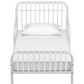 Monarch Hill Ivy Metal Toddler Bed with Classic Wrought-Iron Look - White