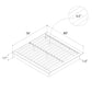 Alden Contemporary Upholstered Platform Bed with Slats - Grey Linen - King