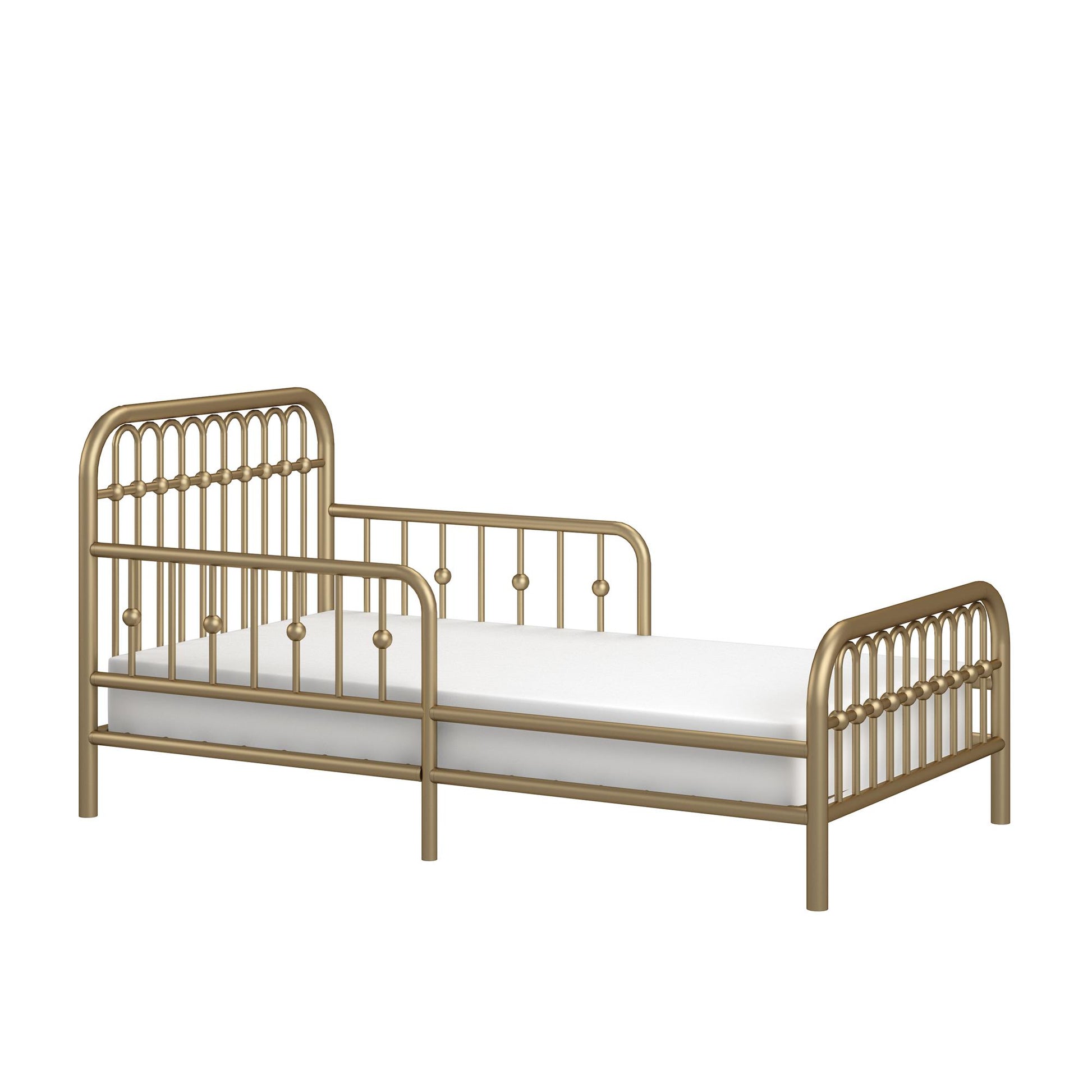 Monarch Hill Ivy Metal Toddler Bed with Classic Wrought-Iron Look - Gold