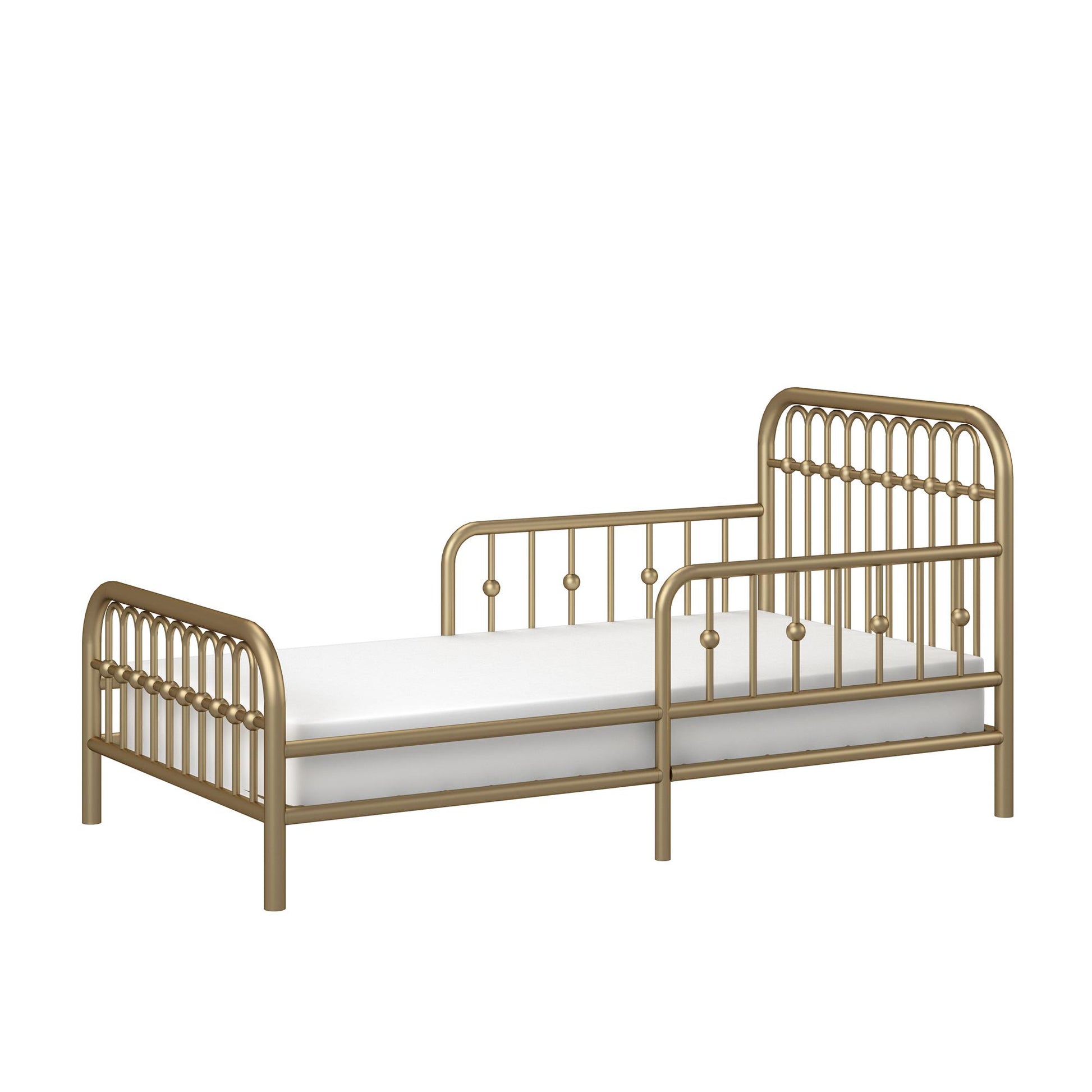 Monarch Hill Ivy Metal Toddler Bed with Classic Wrought-Iron Look - Gold