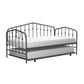 Bushwick Metal Daybed & Trundle - Gray - Twin