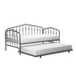 Bushwick Metal Daybed & Trundle - Gray - Twin