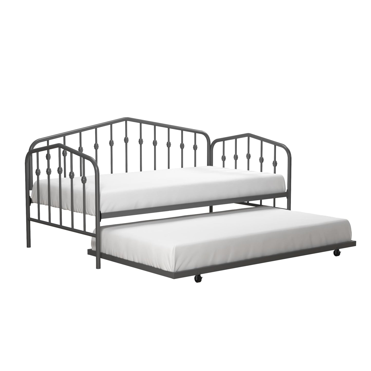 Bushwick Metal Daybed & Trundle - Gray - Twin