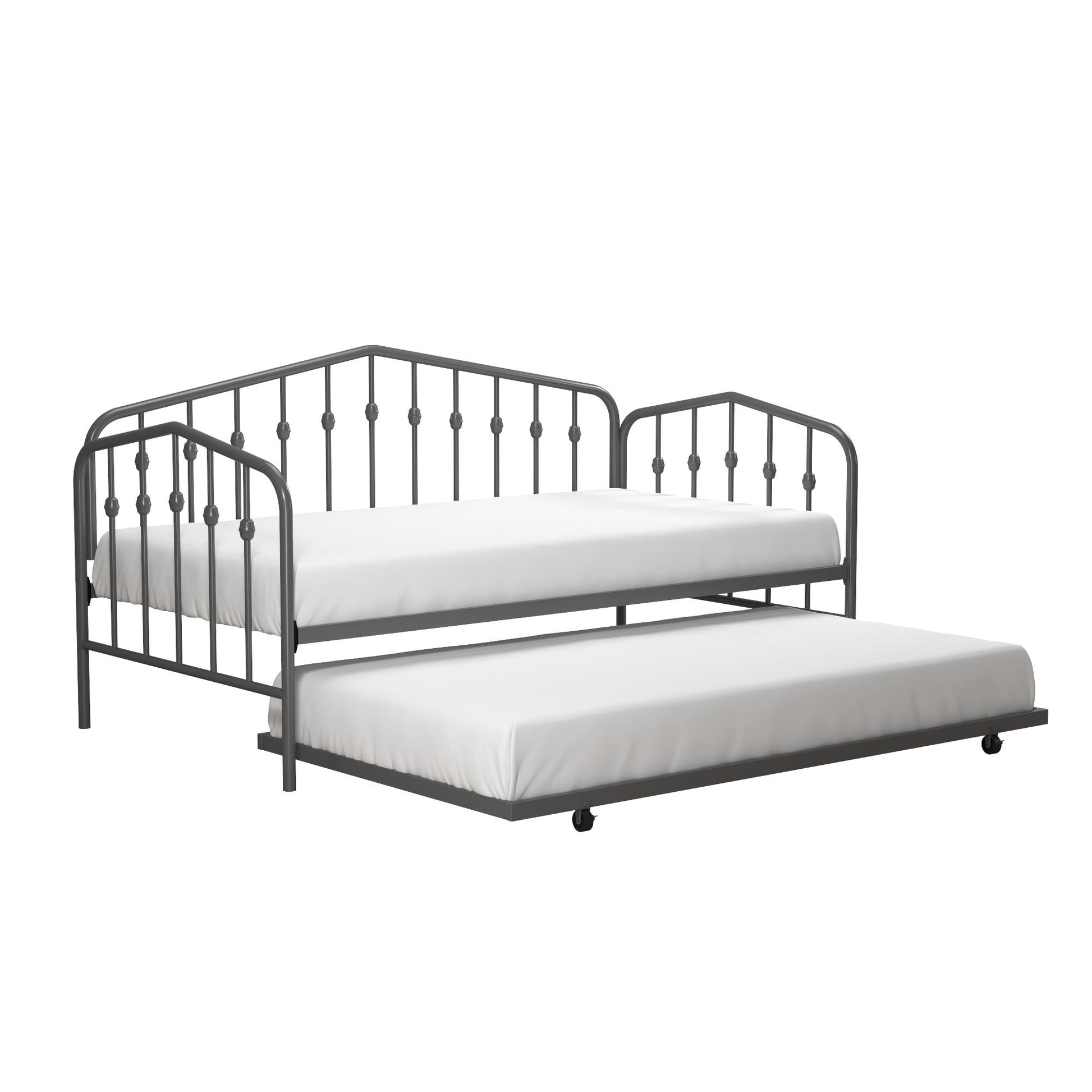 Bushwick Metal Daybed & Trundle - Gray - Twin