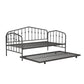 Bushwick Metal Daybed & Trundle - Gray - Twin
