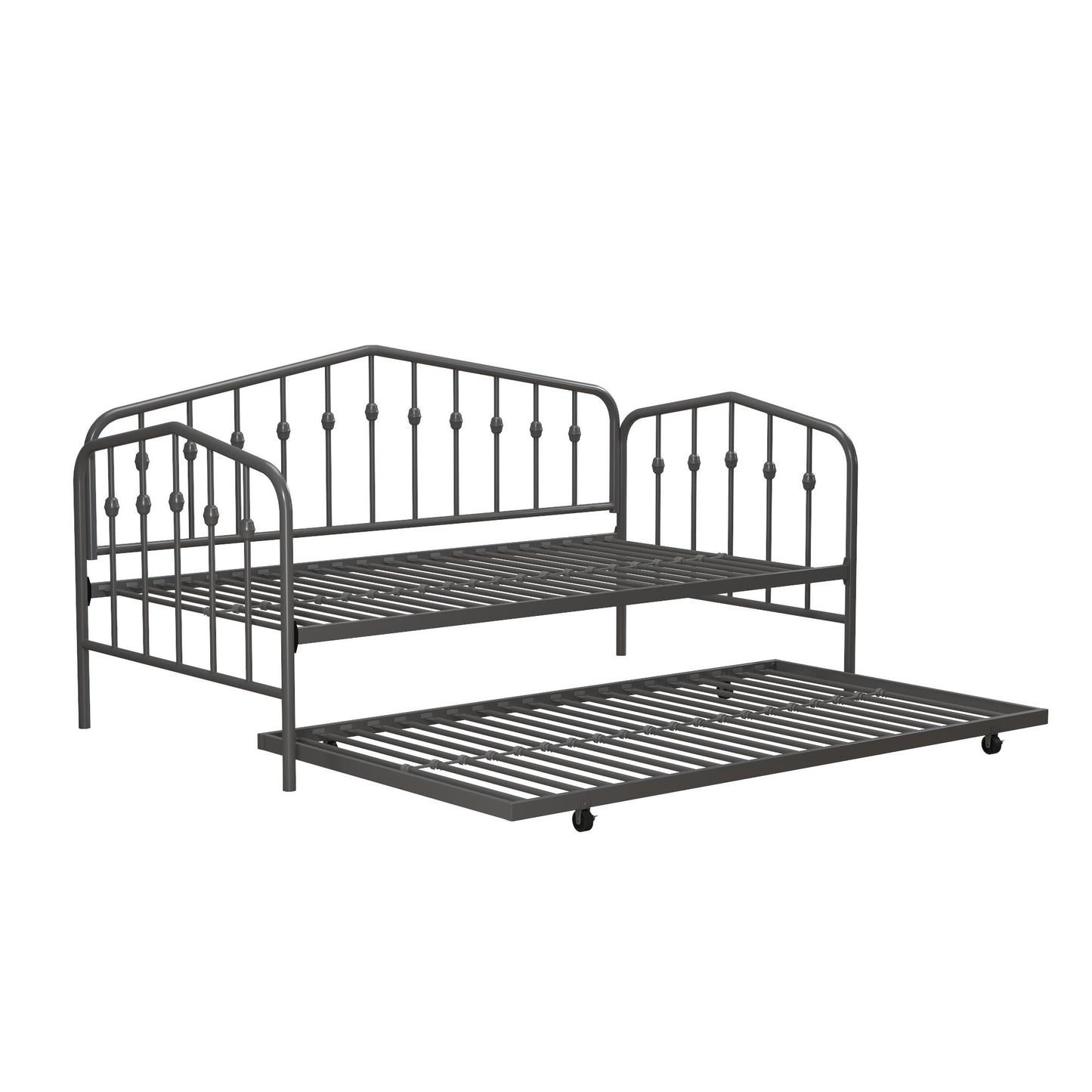 Bushwick Metal Daybed & Trundle - Gray - Twin