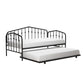 Bushwick Metal Daybed & Trundle - Black - Twin