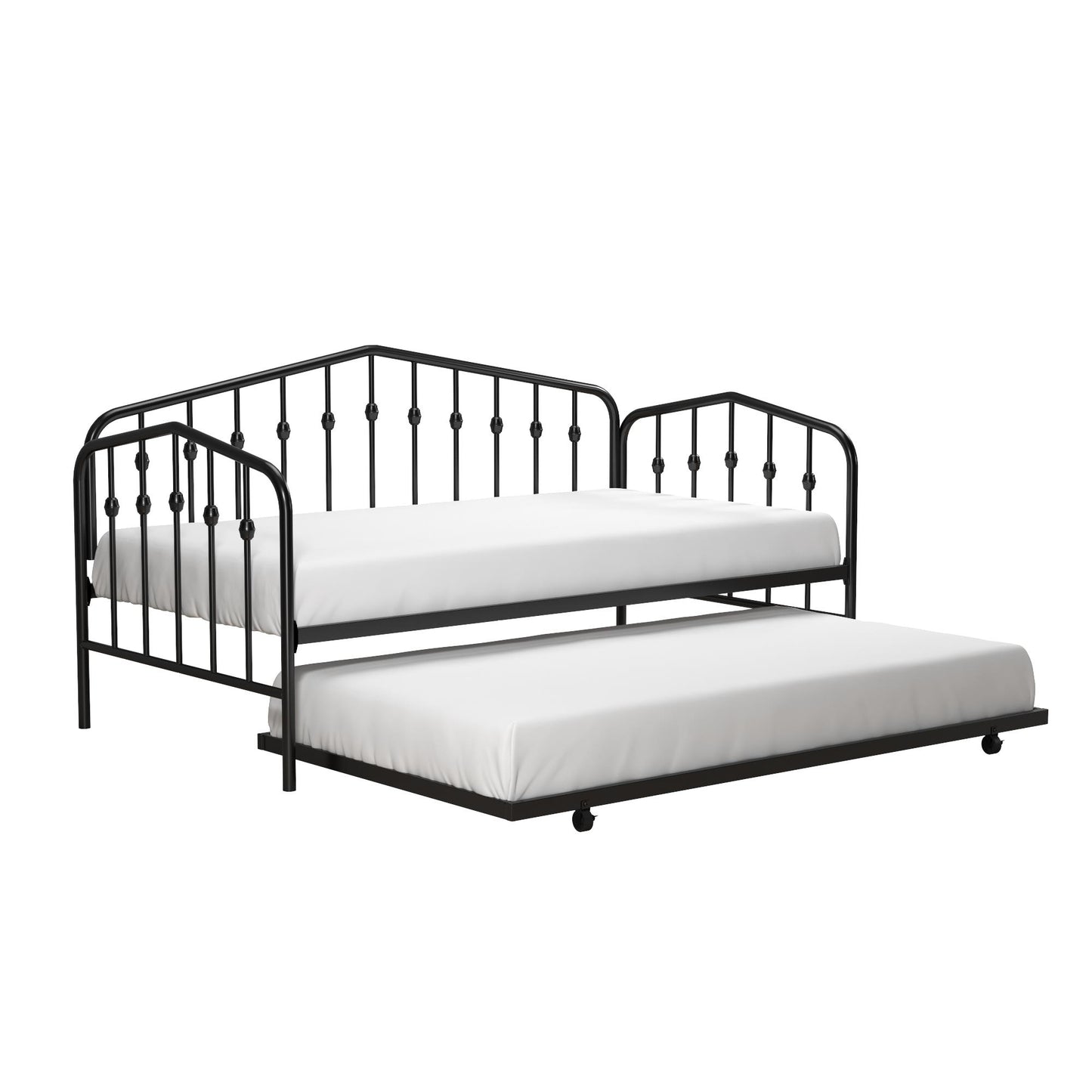 Bushwick Metal Daybed & Trundle - Black - Twin