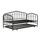 Bushwick Metal Daybed & Trundle - Black - Twin