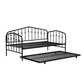 Bushwick Metal Daybed & Trundle - Black - Twin
