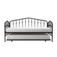 Bushwick Metal Daybed & Trundle - Black - Twin