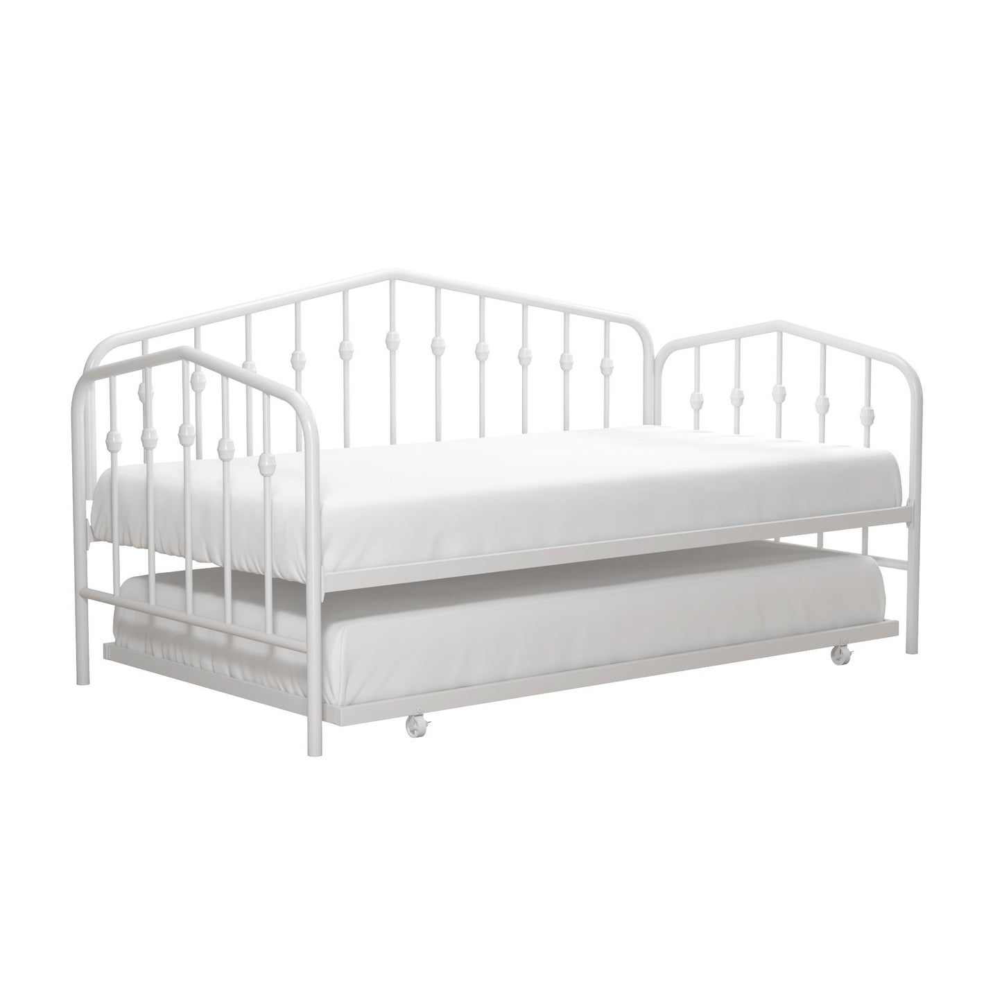 Bushwick Metal Daybed & Trundle - White - Twin