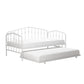 Bushwick Metal Daybed & Trundle - White - Twin