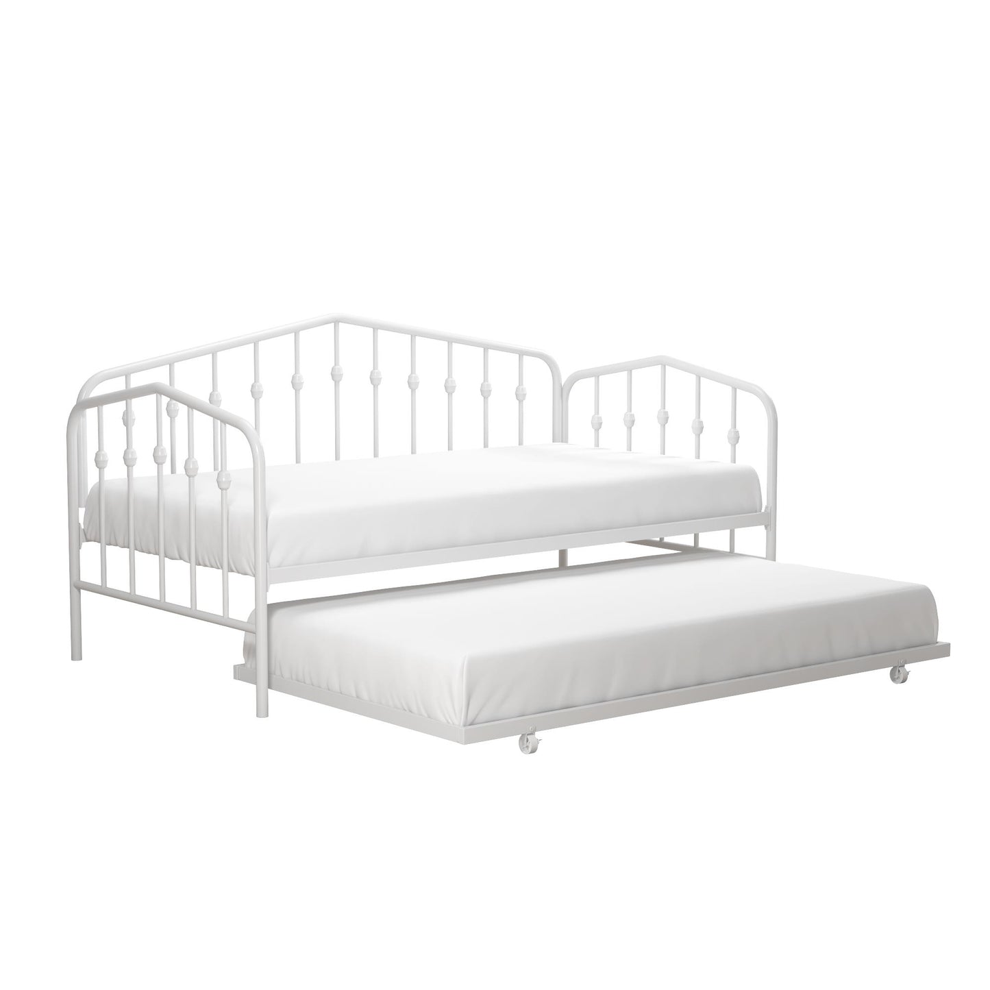 Bushwick Metal Daybed & Trundle - White - Twin