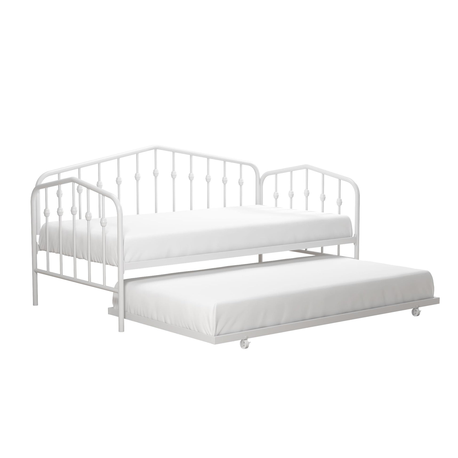 Bushwick Metal Daybed & Trundle - White - Twin