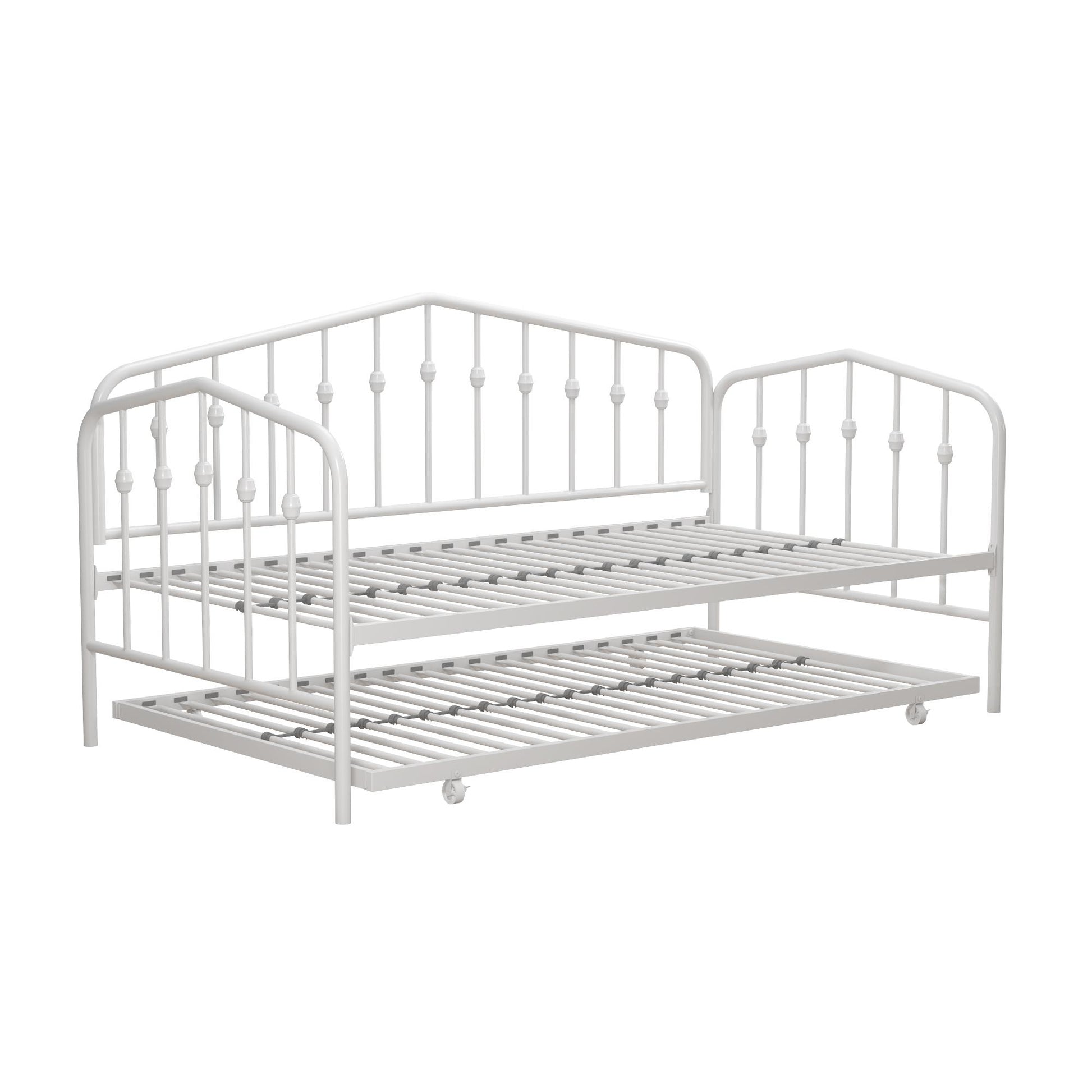 Bushwick Metal Daybed & Trundle - White - Twin