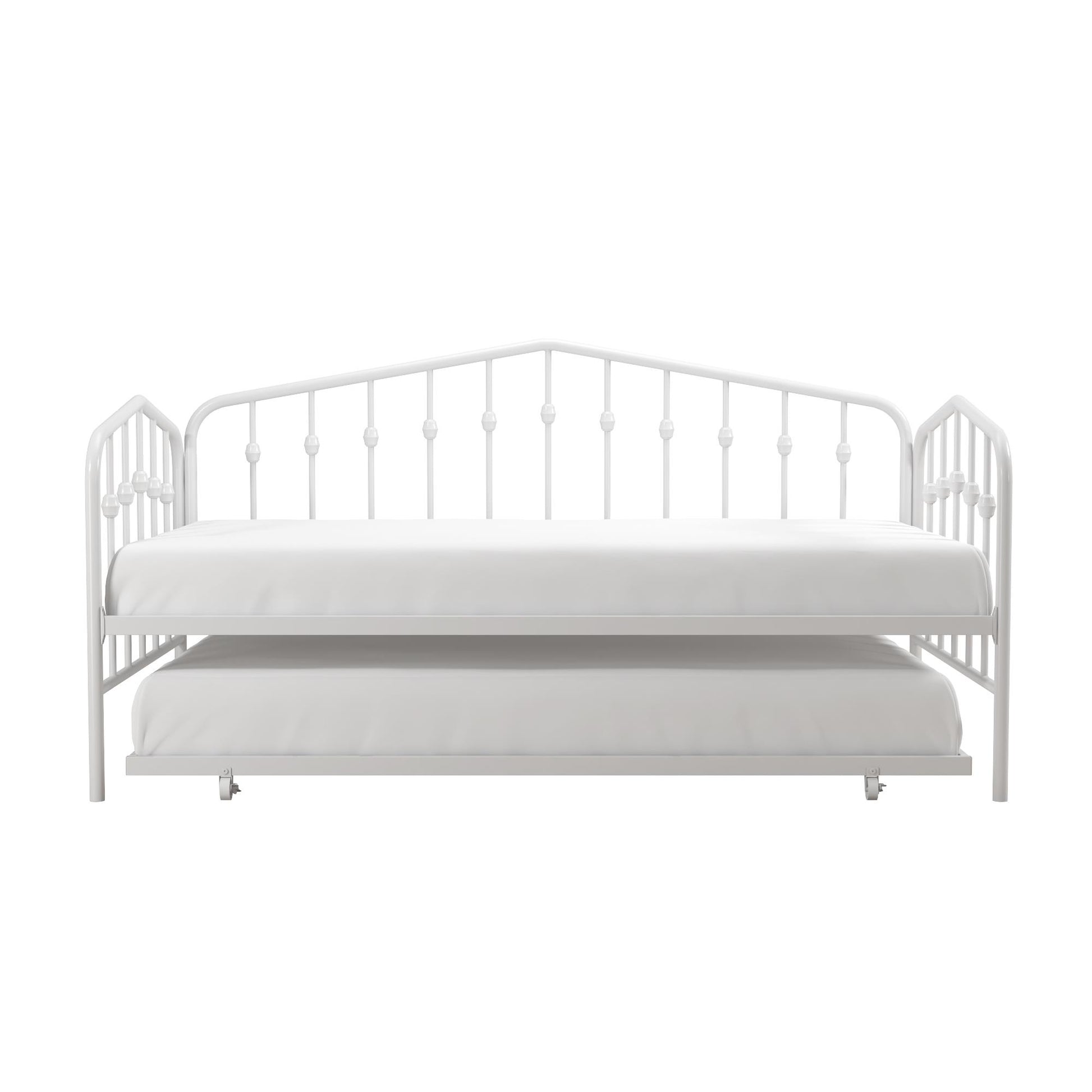 Bushwick Metal Daybed & Trundle - White - Twin