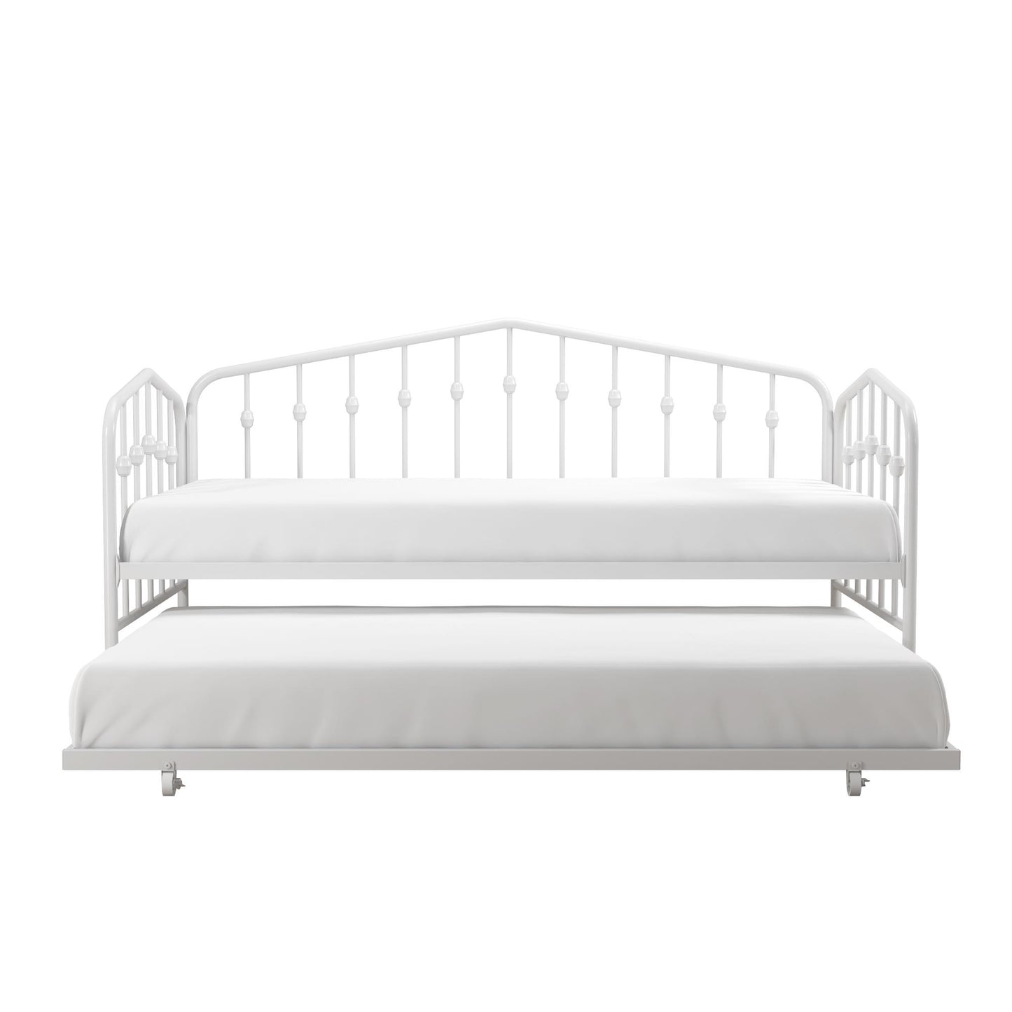 Bushwick Metal Daybed & Trundle - White - Twin