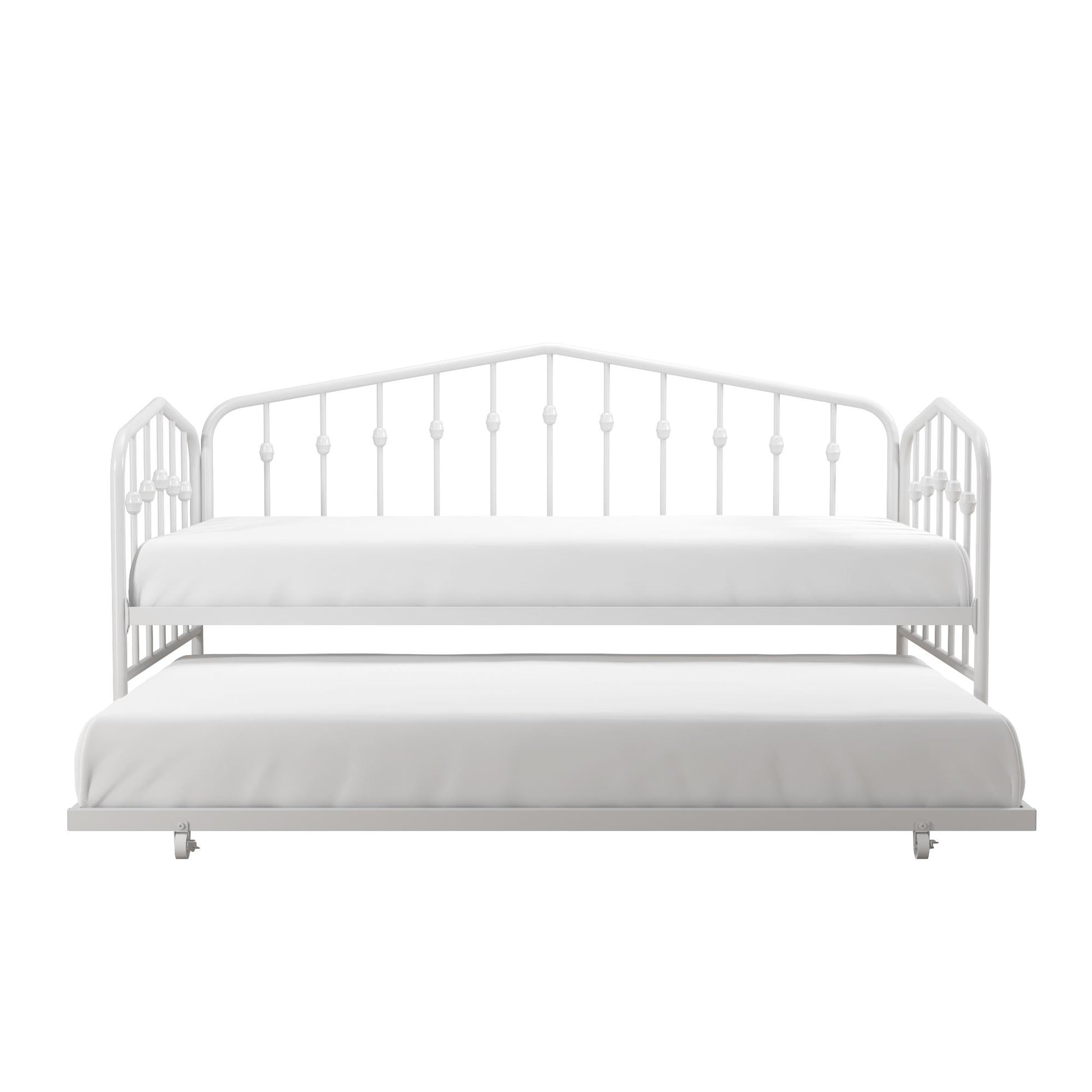 Bushwick Metal Daybed & Trundle - White - Twin