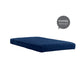 Dana 6 Inch Quilted Mattress with Removable Cover and Thermobonded Polyester Fill - Blue - Twin
