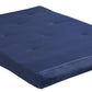 Carson 8 Inch Thermobonded High Density Polyester Fill Futon Mattress - Navy - Full