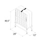 Levy Folding Guest Bed with Metal Frame and 4 Inch Mattress - Black - Twin