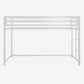 Miles Metal Junior Twin Loft Bed with Integrated Ladder - White - Twin