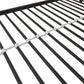 Metal Triple Bunk Bed with Metal Slats and 2 Integrated Ladders - Black - Twin-Over-Full