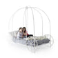 Metal Twin Carriage Bed Whimsical and Scrolled Design - Pink - Twin