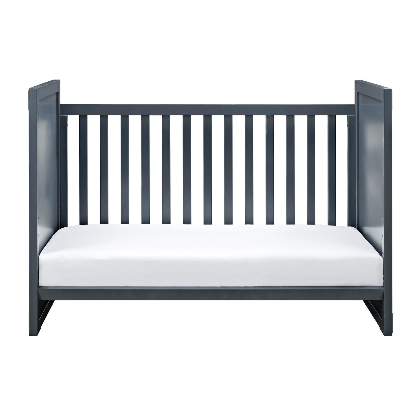 Miles 2 in 1 Convertible Crib with 4 Adjustable Mattress Positions - Graphite Blue