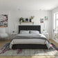 Elizabeth Upholstered Bed with Storage - Black - Queen
