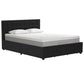 Elizabeth Upholstered Bed with Storage - Black - Queen