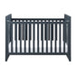 Miles 2 in 1 Convertible Crib with 4 Adjustable Mattress Positions - Graphite Blue