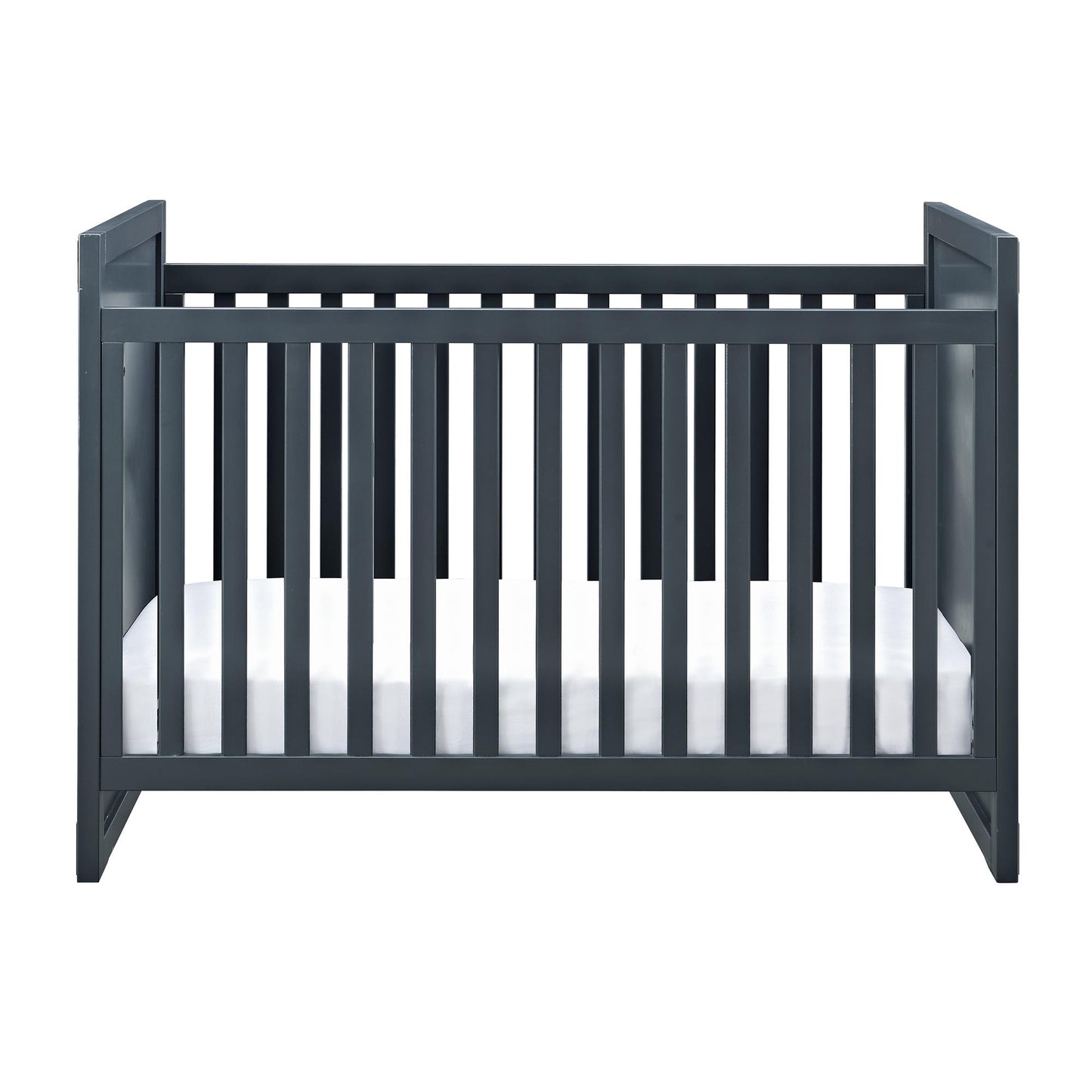 Miles 2 in 1 Convertible Crib with 4 Adjustable Mattress Positions - Graphite Blue