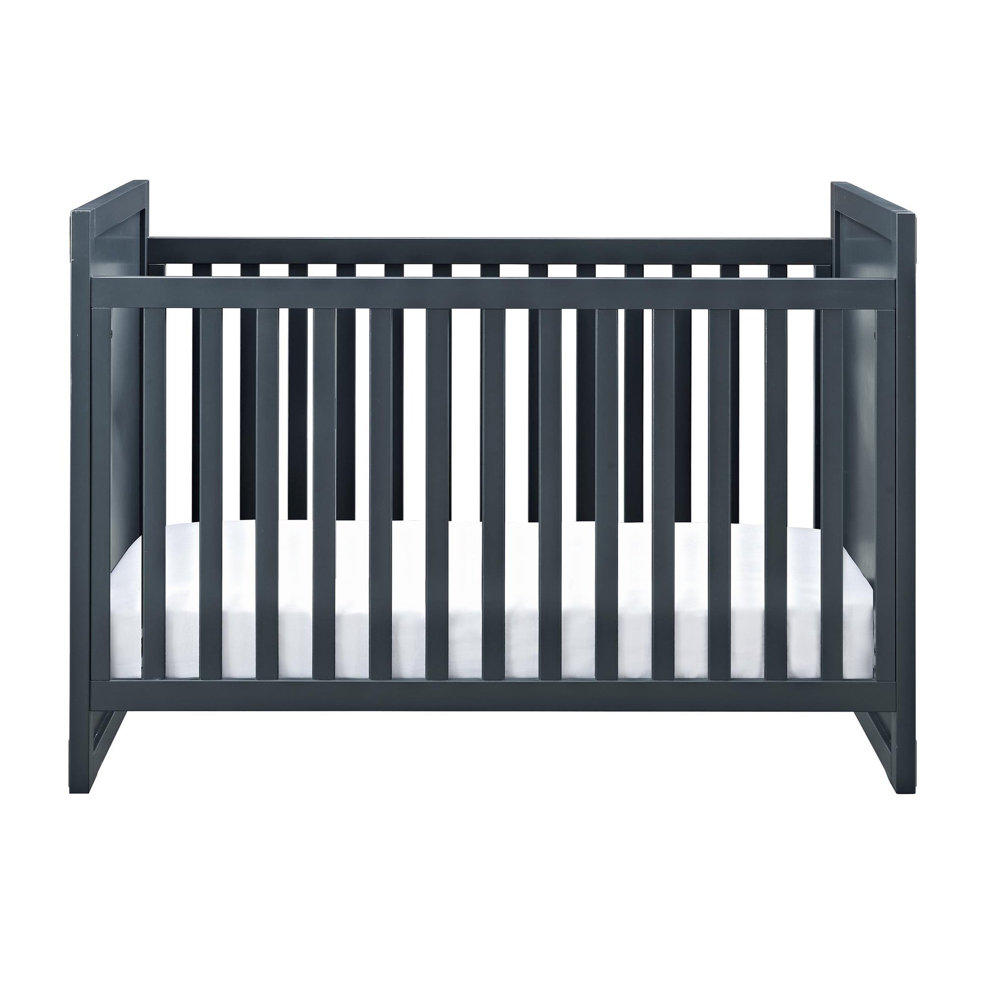 Miles 2 in 1 Convertible Crib with 4 Adjustable Mattress Positions - Graphite Blue